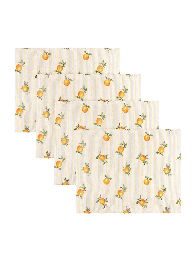 Furn set of 4 orange fruit placemats, imported from the UK