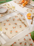 Furn set of 4 orange fruit placemats, imported from the UK