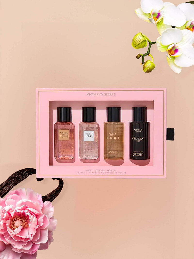 Victoria's Secret 4-piece fragrance mist gift set 75ml - British product