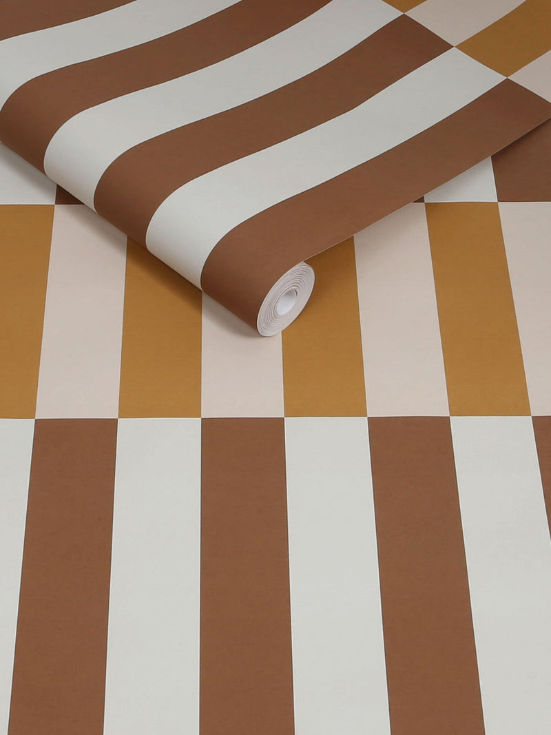 MADE.COM Terri Ochre wallpaper sample A4, imported from the UK