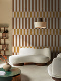 MADE.COM Terri Ochre wallpaper sample A4, imported from the UK
