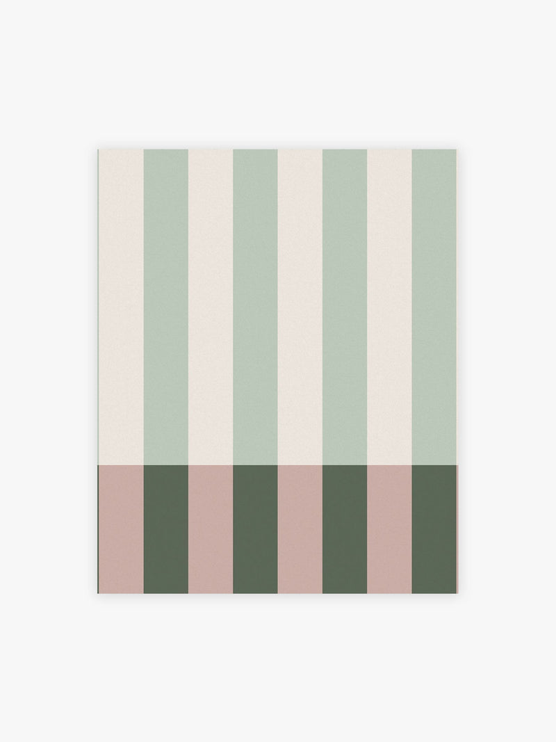 MADE.COM Green and Blush Terri wallpaper 10m roll, imported from the UK