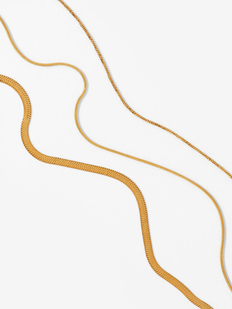 Mint Velvet gold tone triple layered necklace, UK version