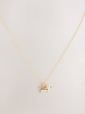 Gold tone sausage dog pendant necklace (British brand)