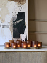 Next Libra Interiors Belvedere Aged Gold 9 Light Candle Holder- Buy online at McGrocer