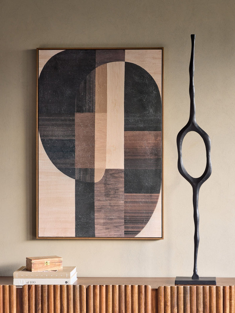 Libra Interiors Woodbridge large black sculpture, UK version