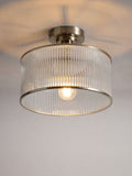 The Set ribbed glass flush lights 2 pack, imported from the UK