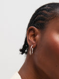 Inicio polished twist hoop earrings 28mm, imported from the UK