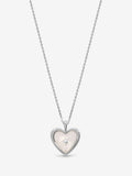 Inicio sterling silver mother of pearl heart pendant (British brand)