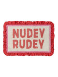 Furn Nudey Rudey cotton frill bath mat 50x80cm - British product