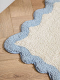 Furn Sky scalloped edge bath mat 50x80 cm, UK version