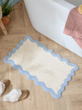 Furn Sky scalloped edge bath mat 50x80 cm, UK version