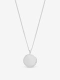 Inicio sterling silver plated pave edge personalised pendant, imported from the UK