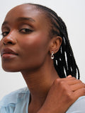Inicio sterling silver plated infinity stud earrings (British brand)