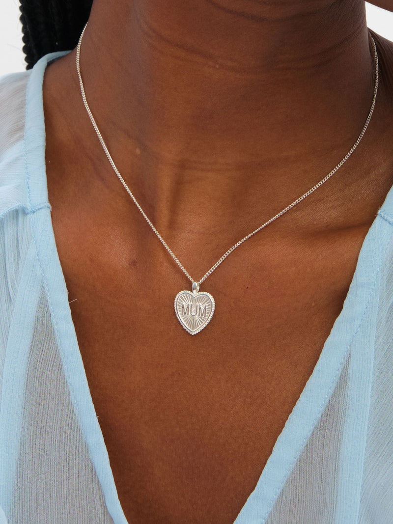 Inicio Mum pendant sterling silver plated (British brand)
