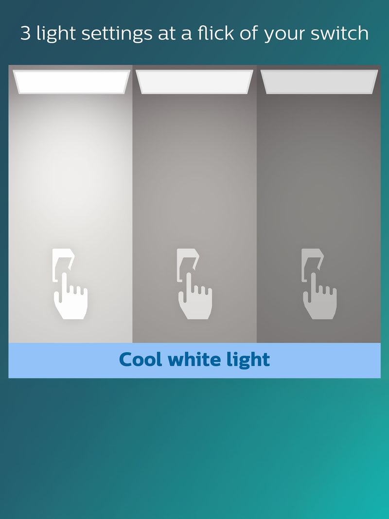 Philips white LED panel ceiling light (British brand)