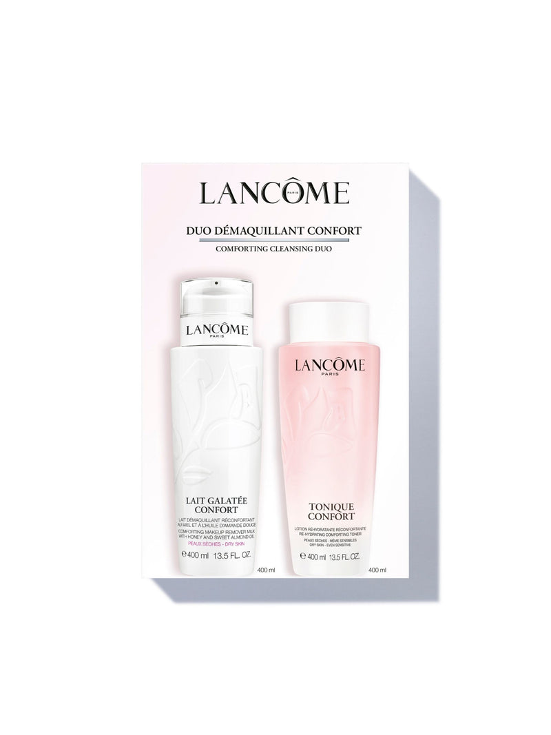 Lancôme Jumbo Cleanser Duo Set two 400ml bottles - British product