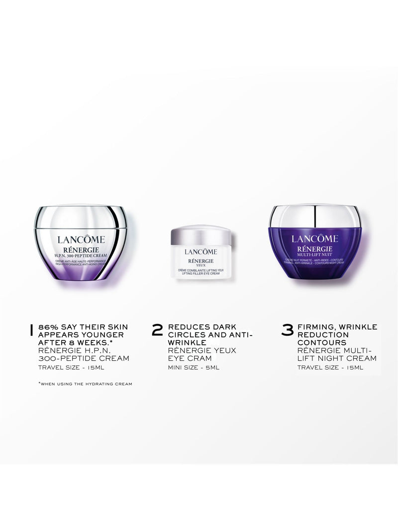 Lancôme Renergie starter kit set of 3 anti-aging creams (British brand)