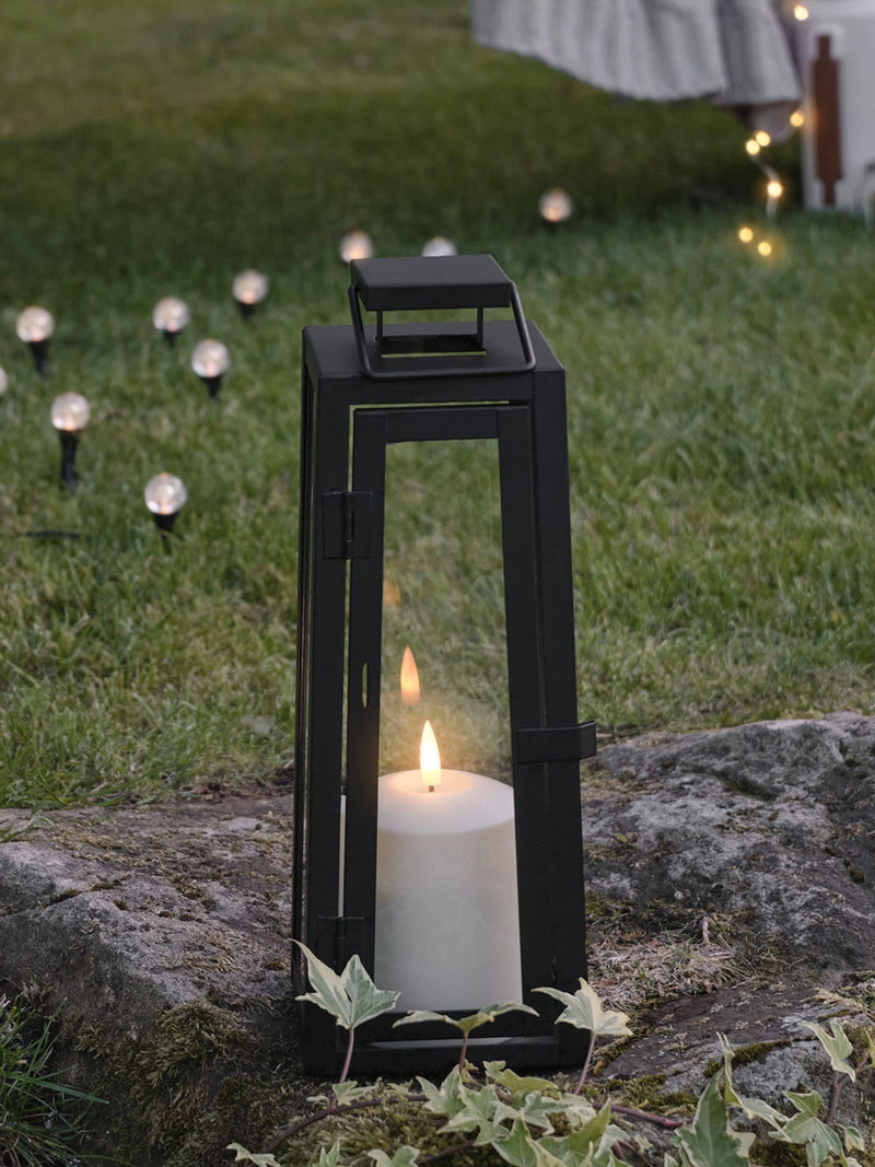 Lights4fun Porto Lantern Duo with TruGlow candles (British brand)