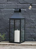 Lights4fun Albury black garden lantern 59cm, UK version