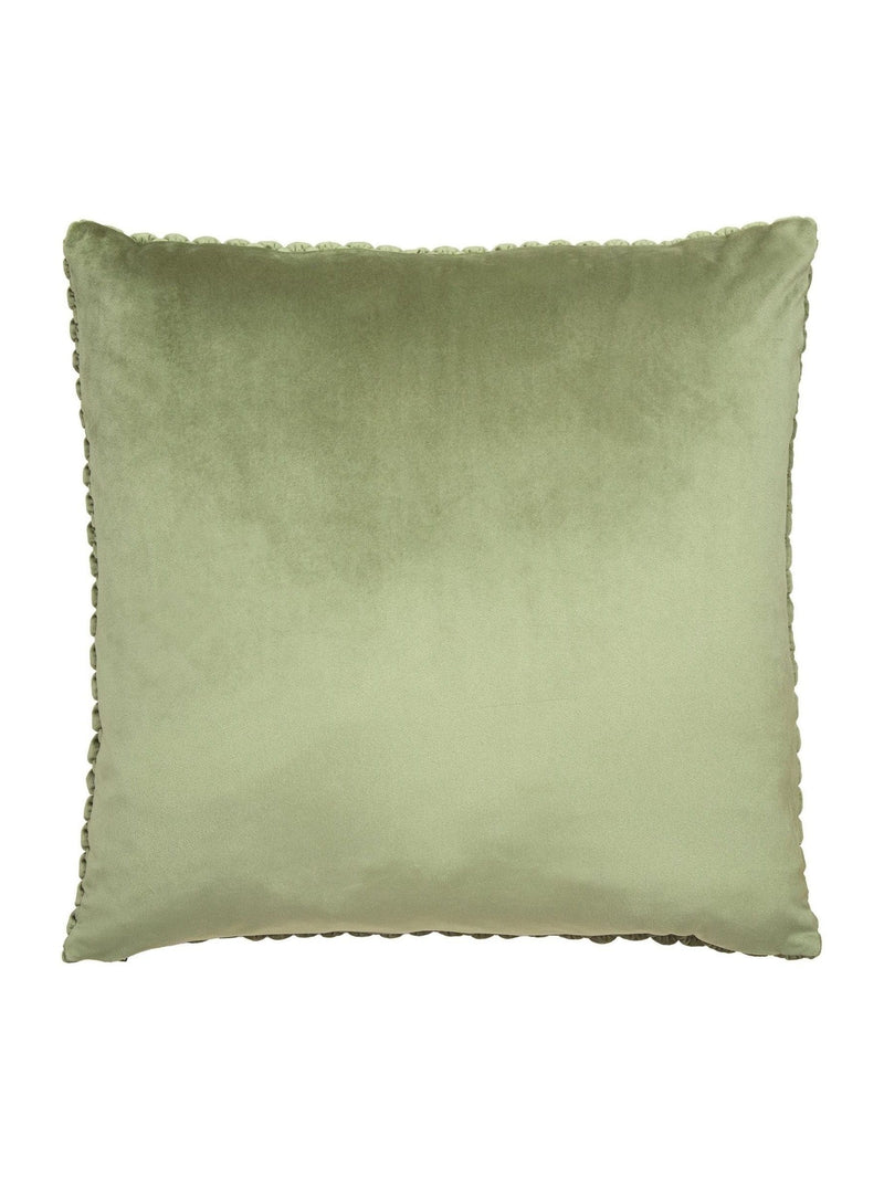 Appletree olive bobble velvet cushion 55x55cm (British brand)
