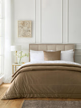Next Appletree Harlan Taupe Velvet Bedspread- Buy online at McGrocer