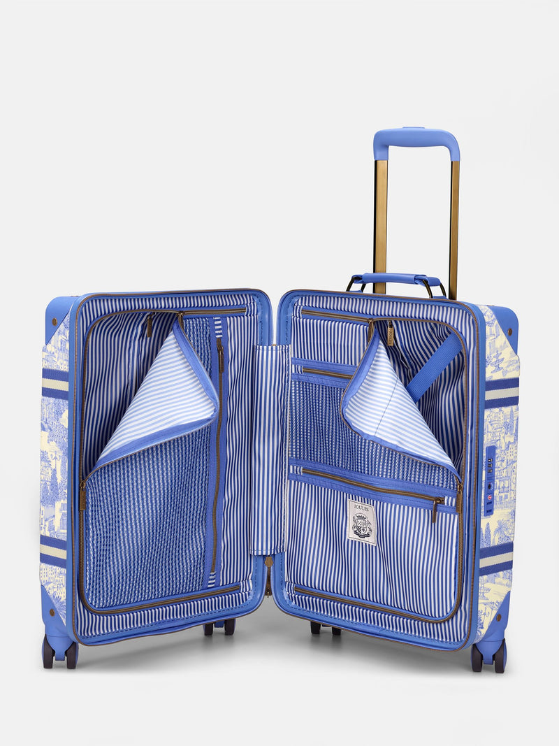 Joules blue toile de jouy cabin case hard shell - British product