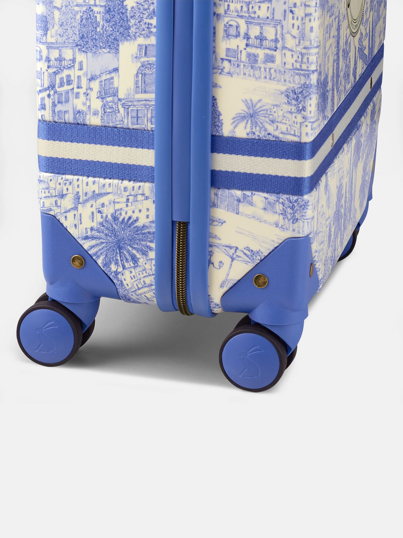 Joules blue toile de jouy cabin case hard shell - British product