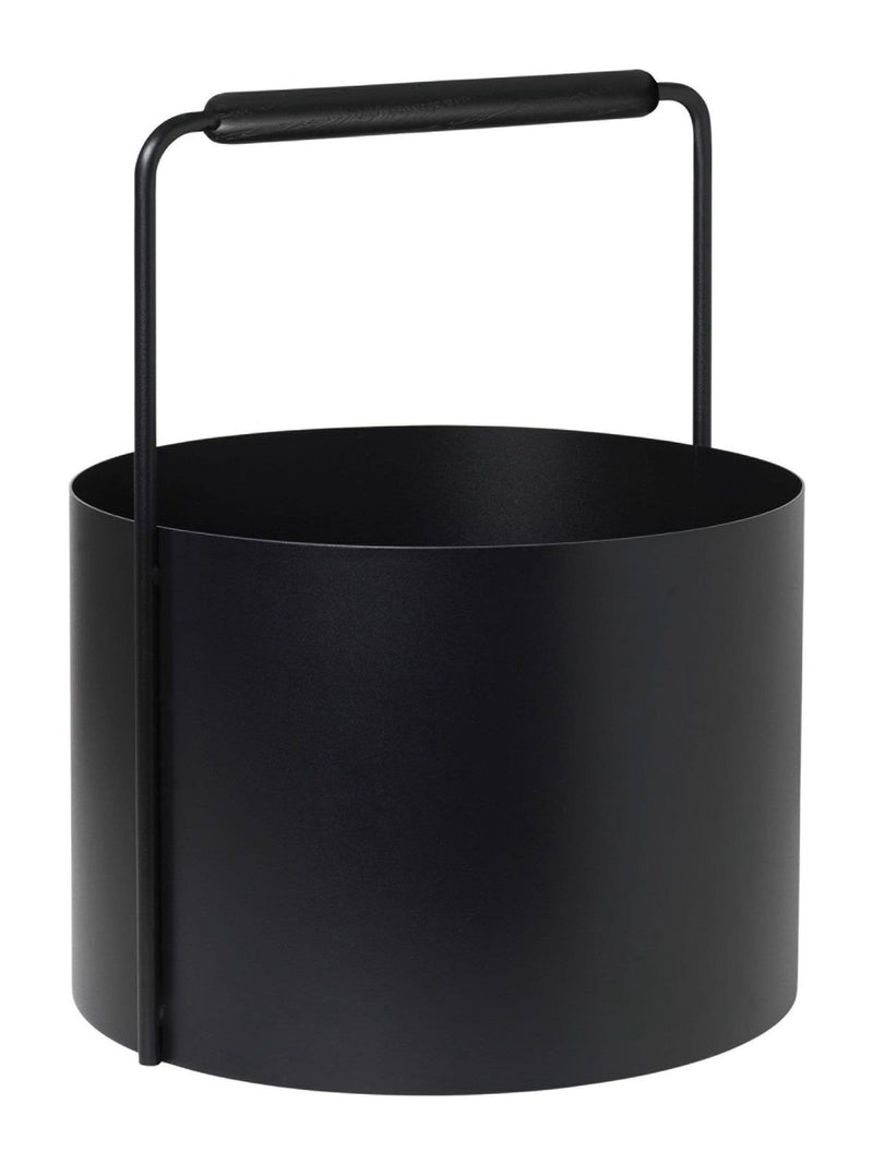 blomus Black Oak ASHI firewood basket (British brand)