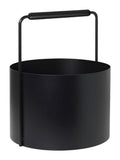 blomus Black Oak ASHI firewood basket (British brand)