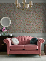 Next Laura Ashley Antique Green Lingmell Trail Wallpaper Sample A4- Buy online at McGrocer