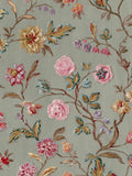 Laura Ashley wallpaper sample Antique Green Lingmell Trail A4, UK version