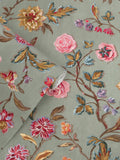 Laura Ashley wallpaper sample Antique Green Lingmell Trail A4, UK version
