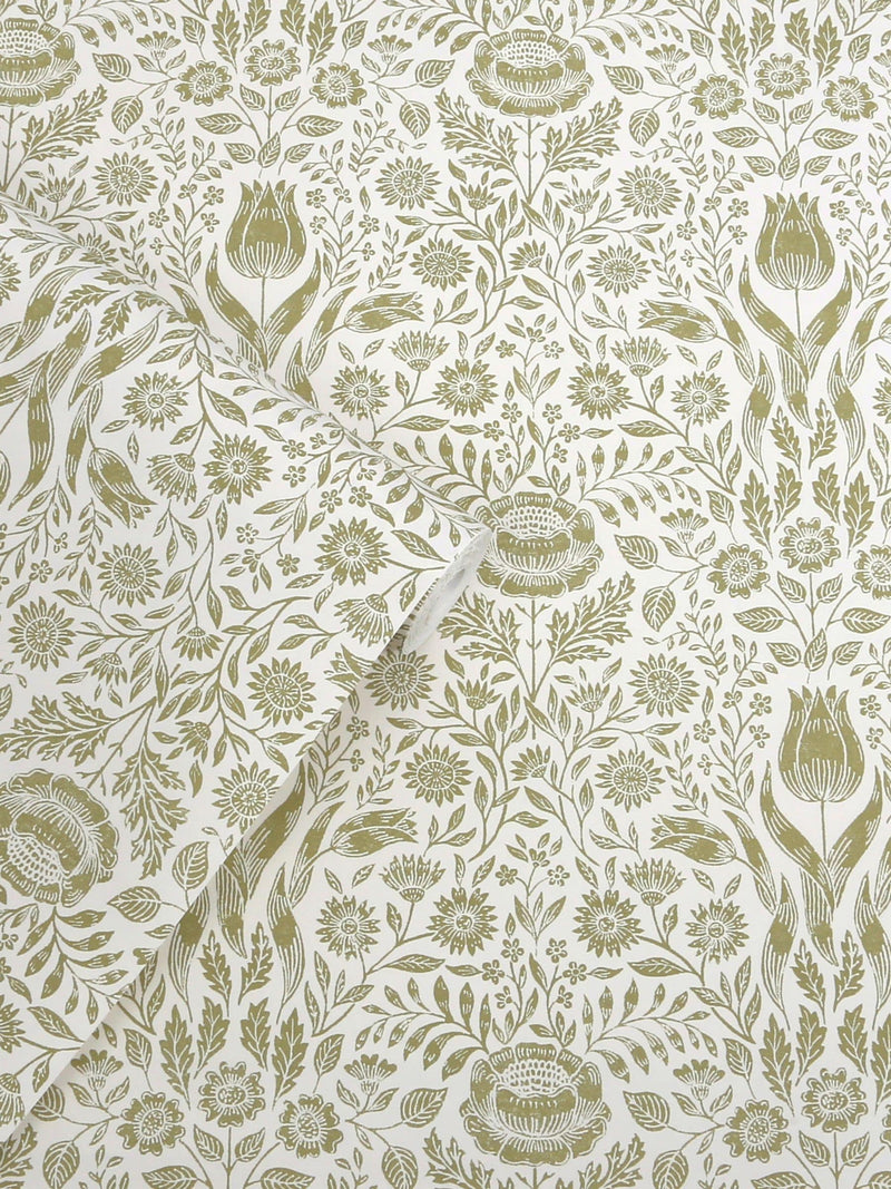 Laura Ashley Ashtead Damask wallpaper sample A4 - British product