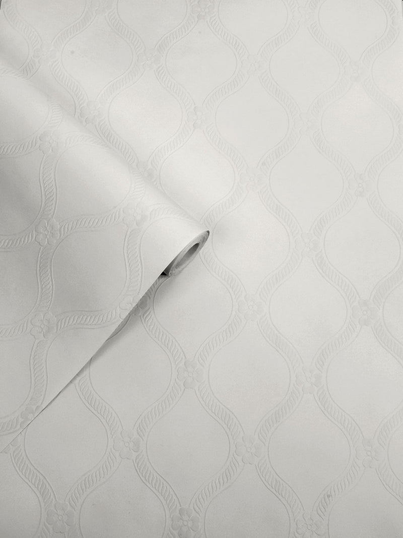 Laura Ashley Landford paintable wallpaper sample A4 - British product