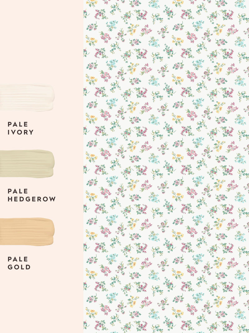 Laura Ashley Keeleigh Posy wallpaper sample A4 - British product