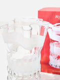 Oliver Bonas Juana spiral clear glass vase 26cm (British brand)