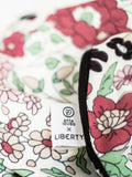 Etta Loves black white Liberty muslin blanket 80x80cm, imported from the UK
