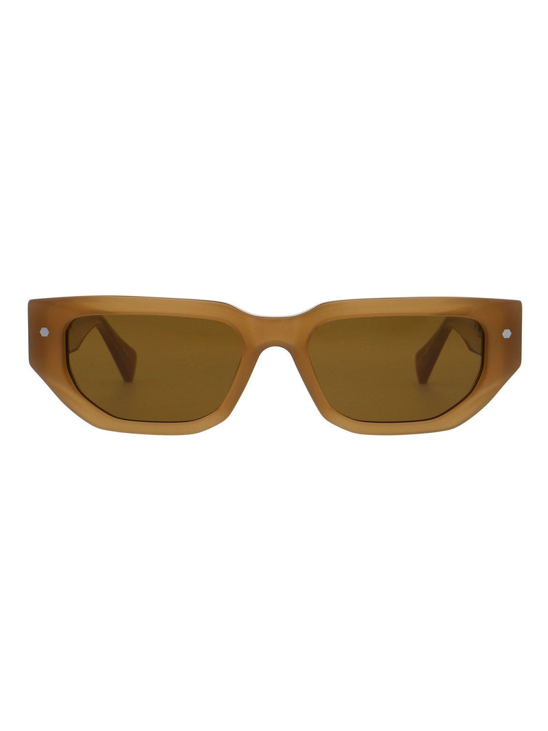 AllSaints SLOAN sunglasses in milky cognac, imported from the UK