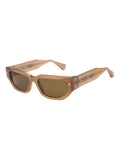 AllSaints SLOAN sunglasses in milky cognac, imported from the UK