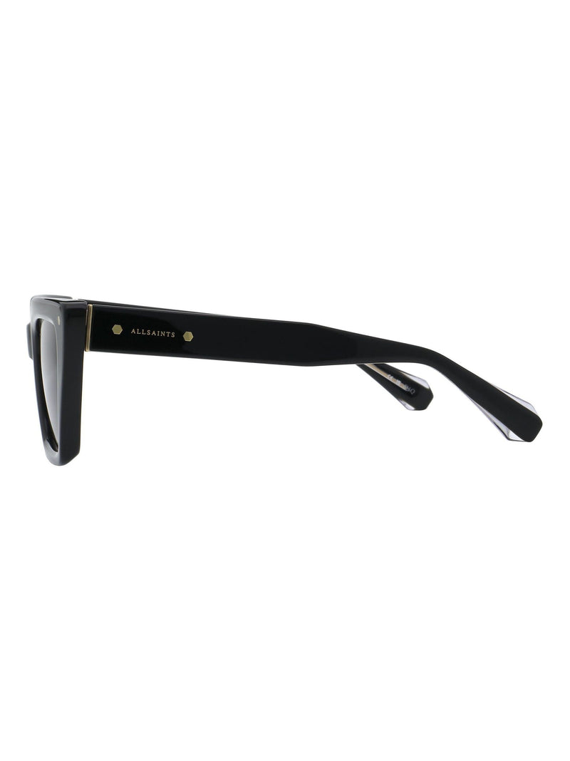 AllSaints BLAIR cat-eye sunglasses with black frame, imported from the UK