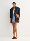 Tory Burch Toffee Miller Swing crossbody bag, pebbled leather, imported from the UK
