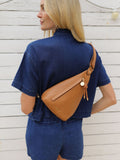 Luella Grey tan brown Darla weekend cross-body bag, imported from the UK