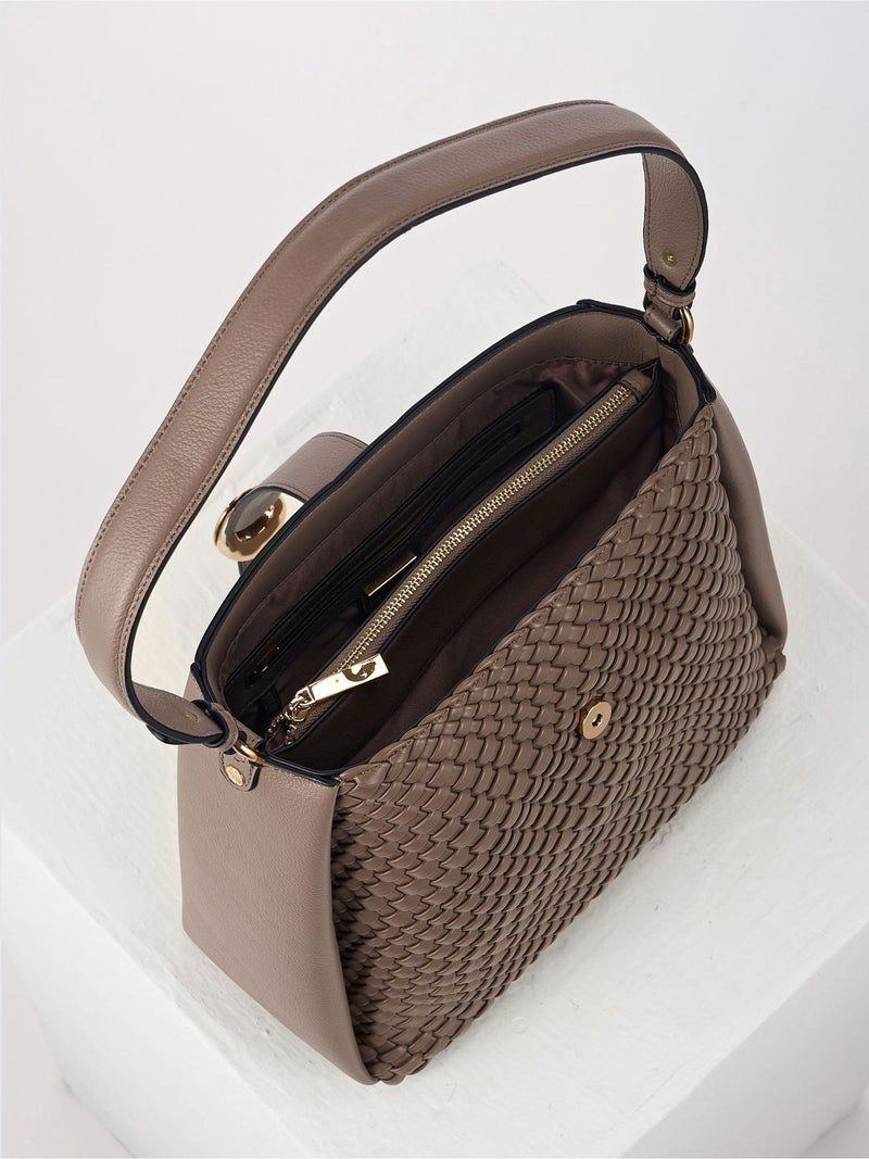 Luella Grey Flora weave hobo bag, imported from the UK