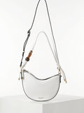 Luella Grey Cora saddle cross-body bag in white - British product