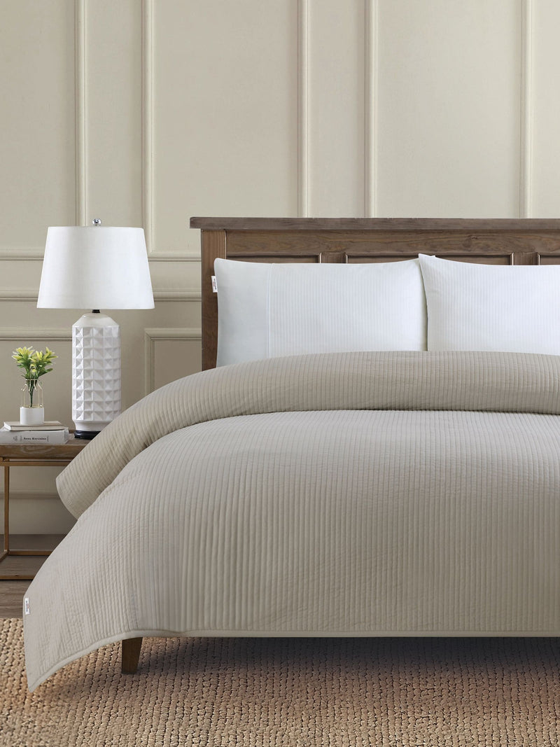 Us Polo Assn cream quilted bedspread 240x220cm (British brand)