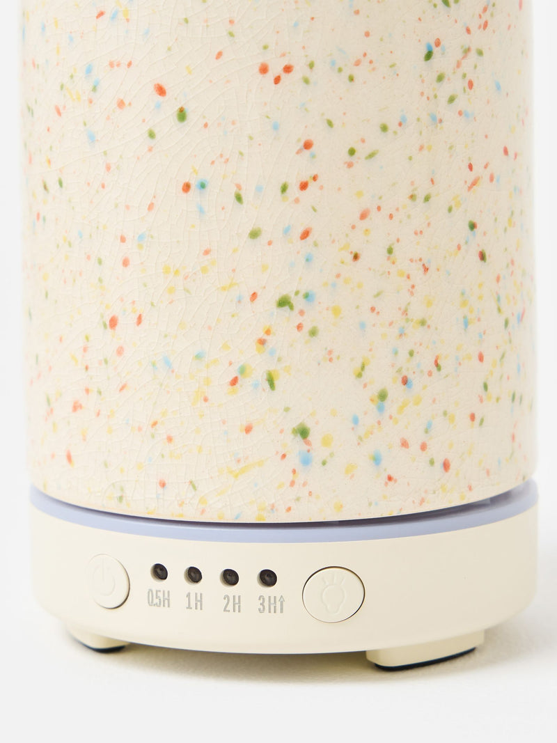 Oliver Bonas cream splatter ceramic electric diffuser (British brand)