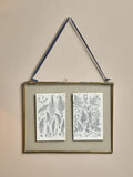 Nkuku antique brass Kiko landscape photo frame 29x36cm, imported from the UK