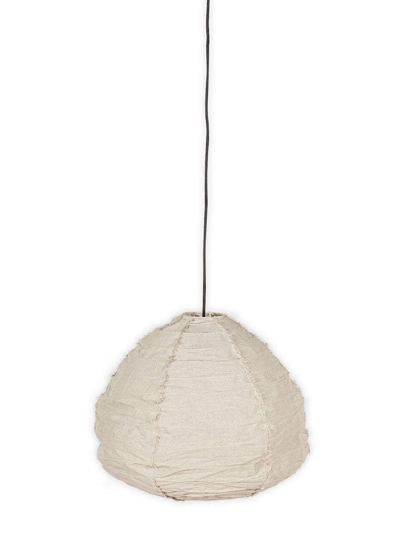 Nkuku Natural Hirana linen lampshade (British brand)