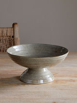 Next Nkuku Valinha Grey Earthenware Footed Bowl- Buy online at McGrocer